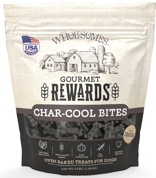Wholesomes Rewards Char-Cool Bites Biscuit Dog Treats, 3-lb bag slide 1 of 2