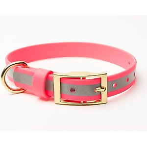 PawFurEver's Reflective, Waterproof & Odorless Dog Collar, Pink, Large
