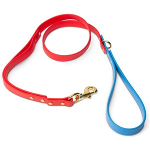 PawFurEver Waterproof Dog Leash, Red & Blue, 4.25-ft