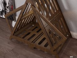 WLO Wood Lakota Modern Wooden Dog Crate, Walnut, 29.5 inch slide 2 of 8