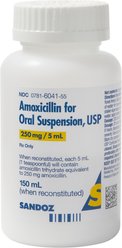 Amoxicillin (Generic) Suspension, 250-mg/5-mL, 150-mL