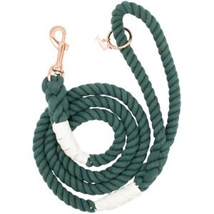 Sassy Woof Rope Dog Leash, Emerald