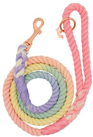 Sassy Woof Rope Dog Leash, Rainbow Bright slide 1 of 3