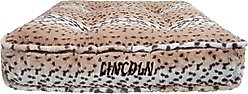 Bessie + Barnie Personalized Luxury Extra Plush Faux Fur Rectangle Cat & Dog Bed, Snow, Small