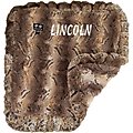 Bessie + Barnie Personalized Ultra Plush Faux Fur Cat & Dog Reversible Blanket, Simba, Medium