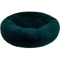 Bessie + Barnie Personalized Ultra Plush Deluxe Comfort Cat & Dog Bed, Green, Small