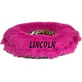 Bessie + Barnie Personalized Ultra Plush Luxury Shag Deluxe Cat & Dog Lily Pod Bed, X-Small, Pink