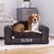 Show in main carousel: Moots Personalized Leatherette Sofa Cat & Dog Bed, Espresso, Medium slide 1 of 11