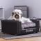 Show in main carousel: Moots Personalized Leatherette Sofa Cat & Dog Bed, Charcoal, Medium slide 3 of 11