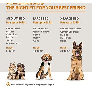 Moots Personalized Leatherette Sofa Cat & Dog Bed, Charcoal, X-Large