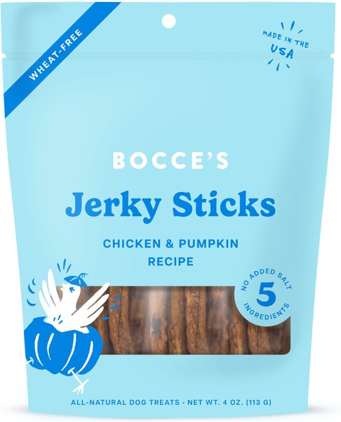 Bocce's Bakery Grazers Chicken Jerky Dog Treats, 4-oz pouch slide 1 of 3