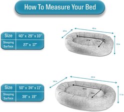 Canine Creations Orbit Orthopedic Bolster Dog Bed, Light Gray, Large slide 2 of 9