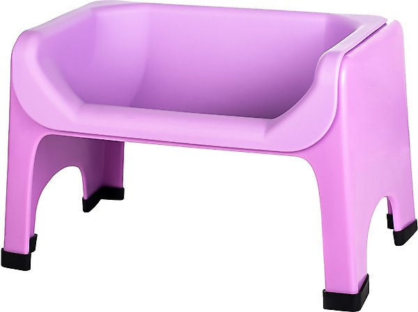 Fluff Trough Elevated Dog & Cat Feeder, Purple, Standard slide 1 of 8