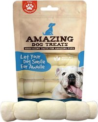 Amazing Dog Treats 10-inch Beef Cheek Roll Dog Treats, 4 count