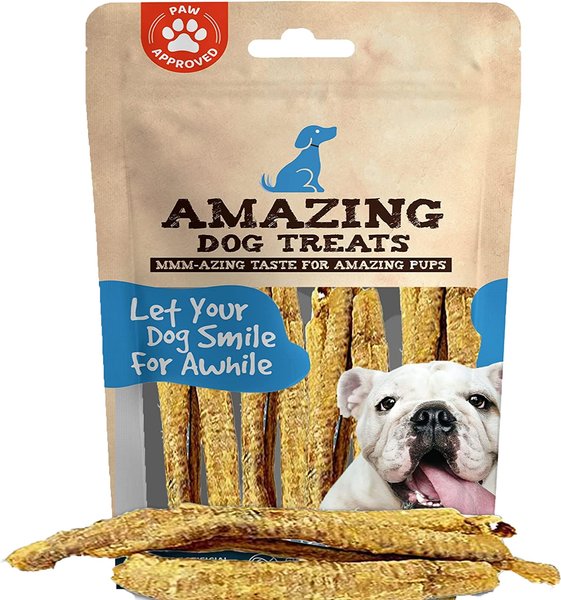 Amazing Dog Treats Lamb Trachea Dog Treats, 10-oz bag slide 1 of 6