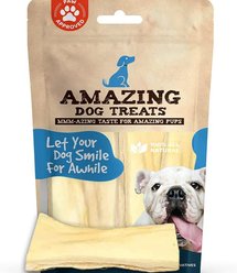 Amazing Dog Treats 6-inch Beef Cheek Strips Dog Treats, 12 count