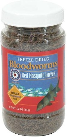 San Francisco Bay Brand Freeze-Dried Bloodworms Fish Food, 0.50-oz bag slide 1 of 1