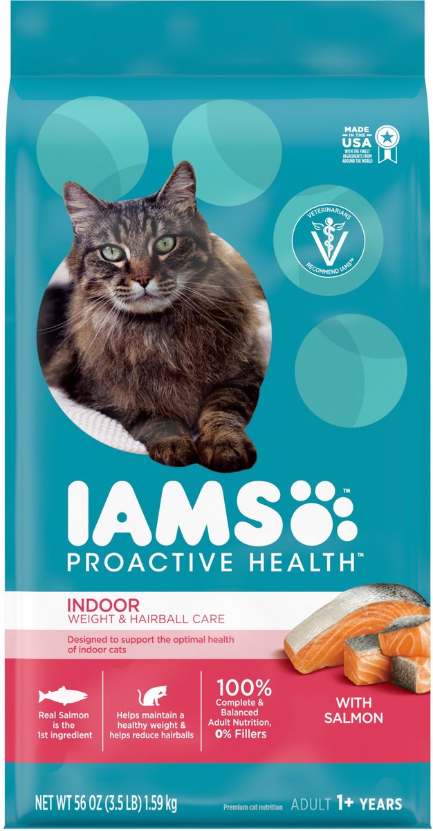 Iams hairball 2025 dry cat food