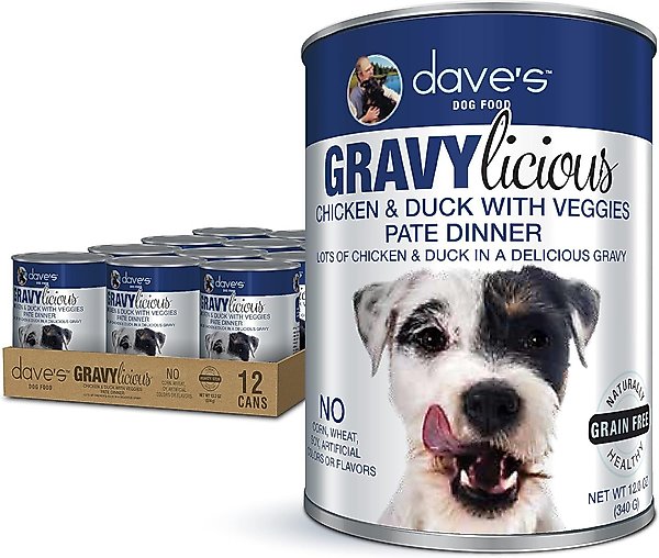Dave's Pet Food Gravylicious Chicken & Duck With Veggies Pate Dinner