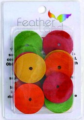 Caitec Featherland Paradise Wood Disks Bird Toy, 20 count