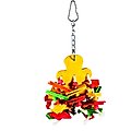 Caitec Featherland Paradise Dangly Bear Bird Toy