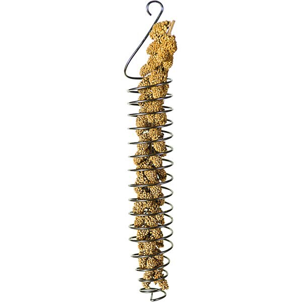 CAITEC Featherland Paradise Stainless Steel Millet Holder Bird Toy