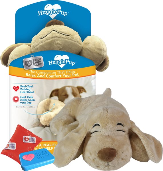 Pets Know Best HuggiePup Plush Dog Toy, Golden slide 1 of 5