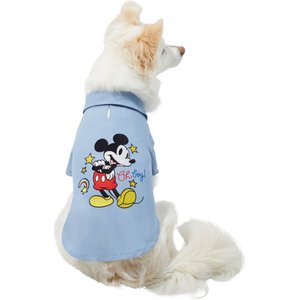 Disney Mickey Mouse Chambray Dog & Cat Shirt, X-Small