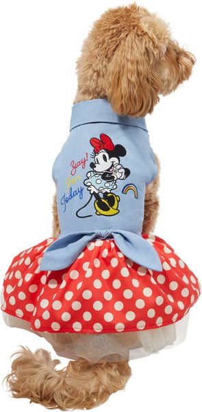Disney Minnie Mouse Chambray Dog & Cat Dress, X-Small slide 1 of 8