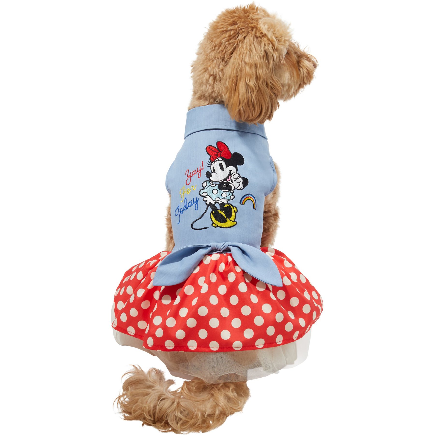 DISNEY Minnie Mouse Chambray Dog Cat Dress Small Chewy