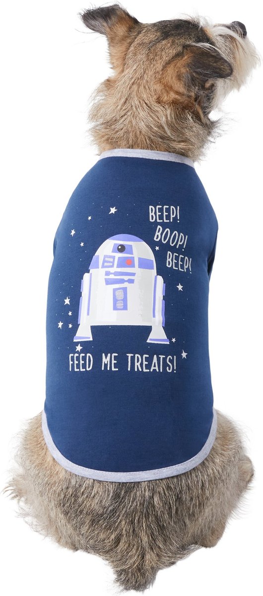 STAR WARS R2-D2 Beep! Beep! Beep! Feed Me Treats! Dog & Cat T-shirt,  XX-Large 