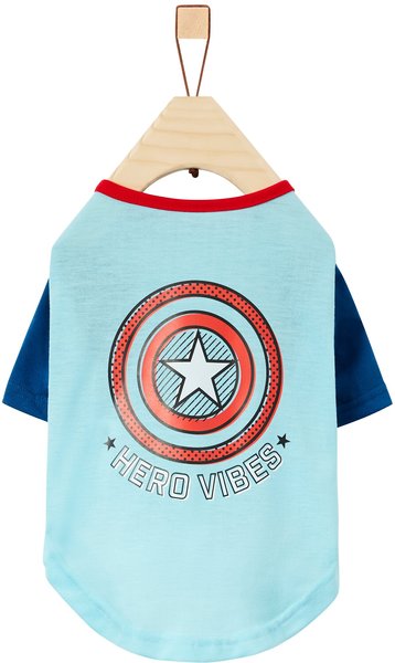 Marvel 's Captain America "Hero Vibes" Dog & Cat T-shirt