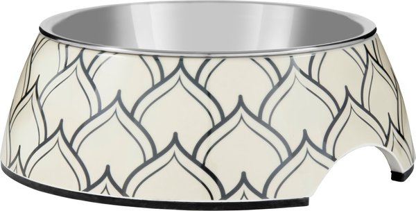 Frisco Moroccan Design Stainless Steel Dog & Cat Bowl, Small: 1.5 cup slide 1 of 8