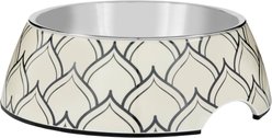 Frisco Moroccan Design Stainless Steel Dog & Cat Bowl, Medium: 3 cup