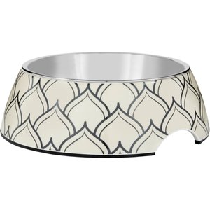 Frisco Moroccan Design Stainless Steel Dog & Cat Bowl, Medium