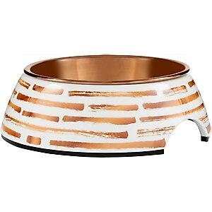 Frisco Copper Print Design Stainless Steel Dog & Cat Bowl, X-Small: 0.5 cup