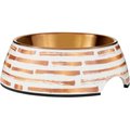 Frisco Copper Print Design Stainless Steel Dog & Cat Bowl, Small: 1.5 cup