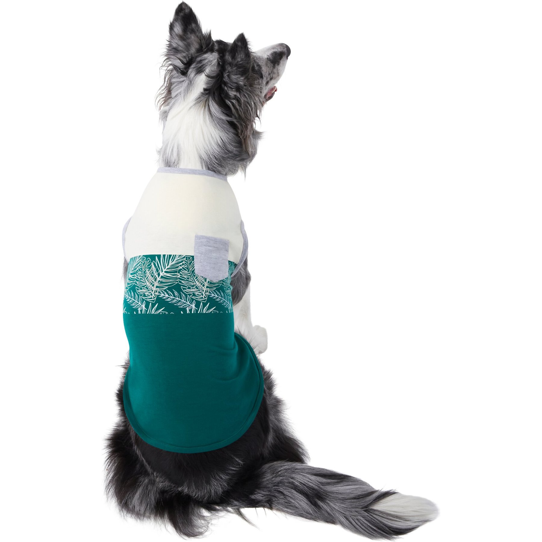 Frisco Vintage Tropical Dog & Cat Pocket T-Shirt