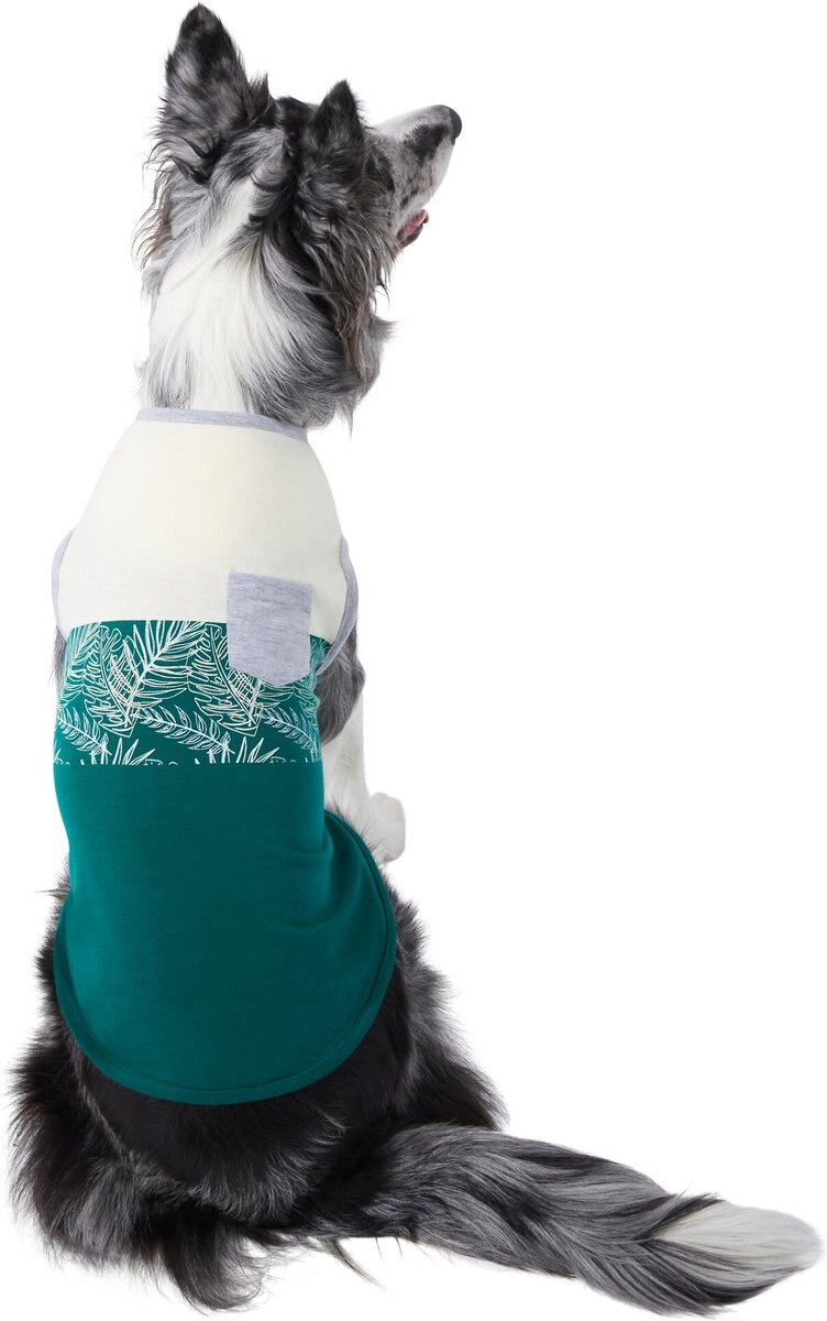 Tropical Palm Dog T-shirt