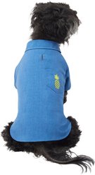 Frisco Chambray Pineapple Dog & Cat Shirt, Small