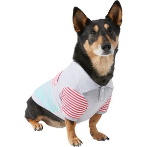 Frisco Striped Polo Dog & Cat Shirt, XXX-Large