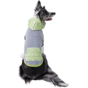 Frisco Green Southwest Dog & Cat Hoodie, X-Small