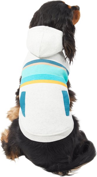 Frisco Striped Grey Dog & Cat Hoodie, X-Small slide 1 of 8