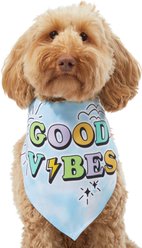 Frisco Good Vibes Dog & Cat Bandana, X-Small/Small