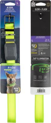 Show full view: Nite Ize Rechargeable LED Dog Collar, Lime, Large slide 3 of 9