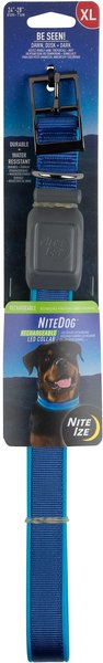 Nite Ize Rechargeable LED Dog Collar, Blue, X-Large slide 1 of 6