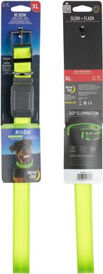 Show full view: Nite Ize Rechargeable LED Dog Collar, Lime, X-Large slide 4 of 10