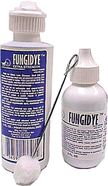 Farrier Science Clinic Fungidye with Dauber Horse Hoof Treatment, 4-fl oz bottle