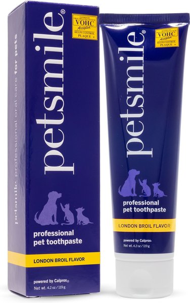 Petsmile Professional Natural London Broil Flavor Dog Toothpaste, 4.2-oz tube slide 1 of 5