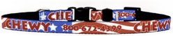 Yellow Dog Design Americana Polyester Personalized Standard Dog Collar, X-Small
